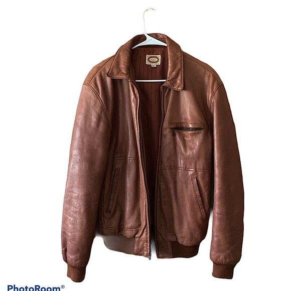 Jackets & Blazers - Vintage Banana Republic Leather Bomber Jacket